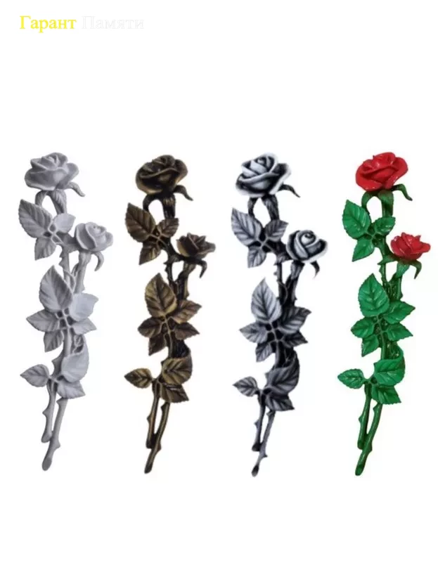 Зеркальные розы (№24/1)-барелеф